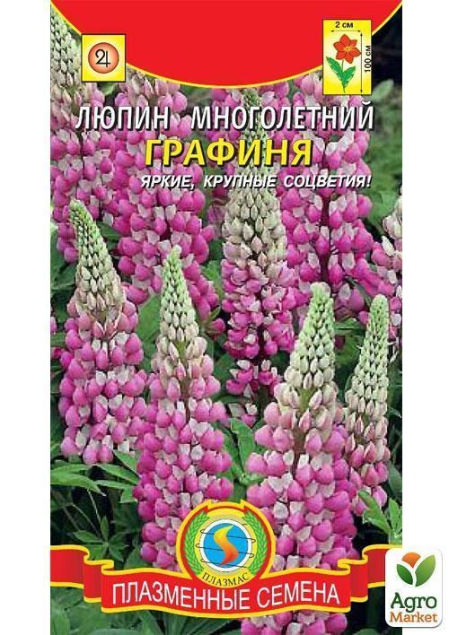 Люпин багаторічний "Графиня" ТМ "Плазмові насіння" 0,45г