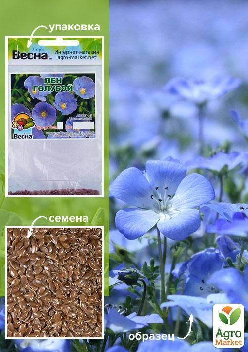 Лен голубой (Зипер) ТМ "Весна" 3г
