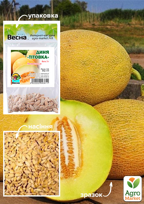 Дыня "Титовка" (Зипер) ТМ "Весна" 3г