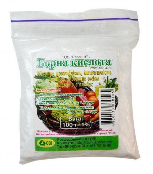 Микроудобрение "Борная кислота" 100г