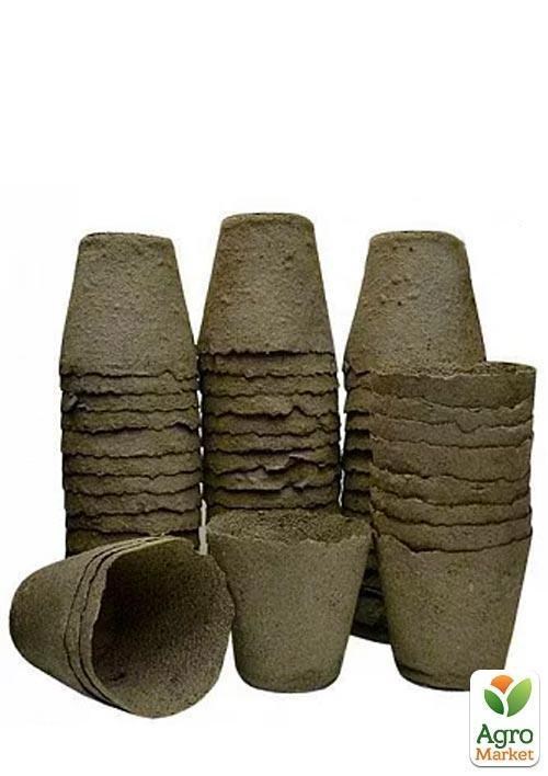 Торфяной стаканчик высота 11см, диаметр 11см круглый