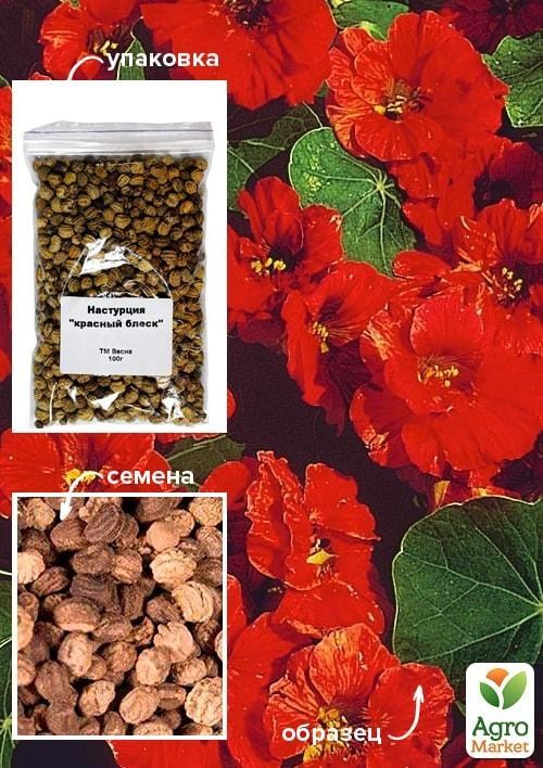 Настурция "Красный блеск" ТМ "Весна" 100г NEW