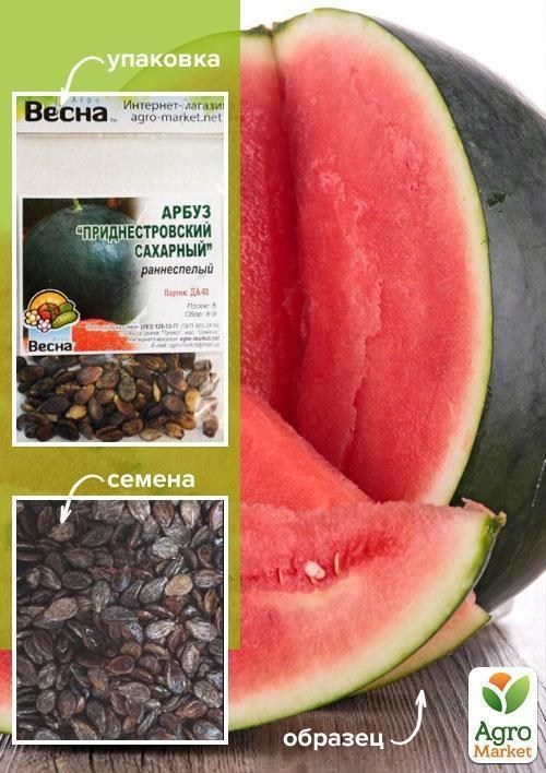 Арбуз "Приднестровский сахарный" (Зипер) ТМ "Весна" 4г