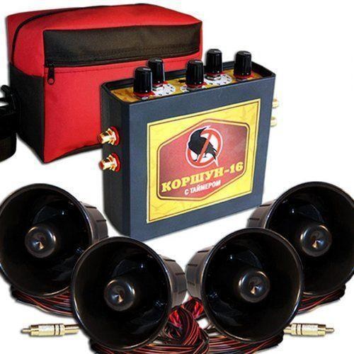 Відлякувач птахів КОРШУН-16 з таймером (4 динаміка)