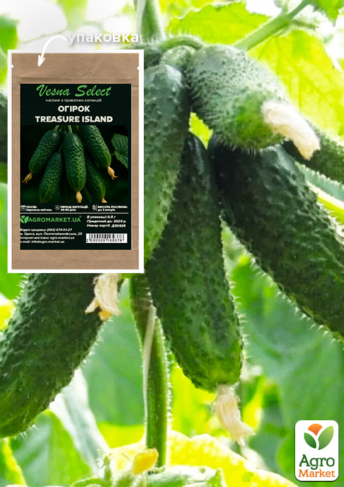 Огурец "Treasure Island" ТМ "Vesna Select" 0.5г