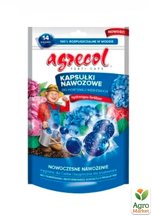 Удобрение в капсулах для голубой гортензии ТМ "Agrecol" 14шт