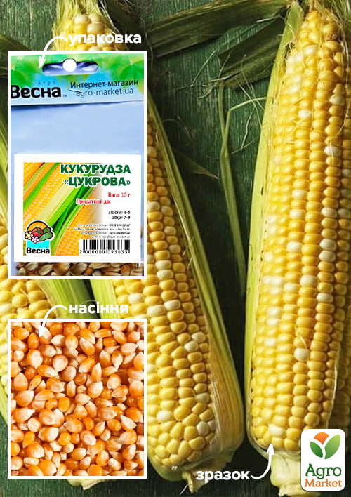 Кукуруза "Сахарная" (Зипер) ТМ "Весна" 15г