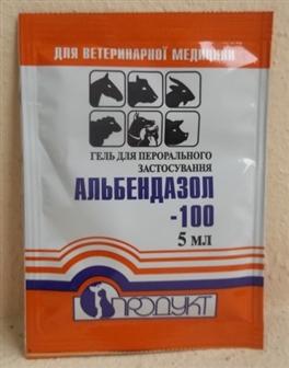 Засоби від глистів Альбендазол-гель 100 5мл 5 г (9711161)