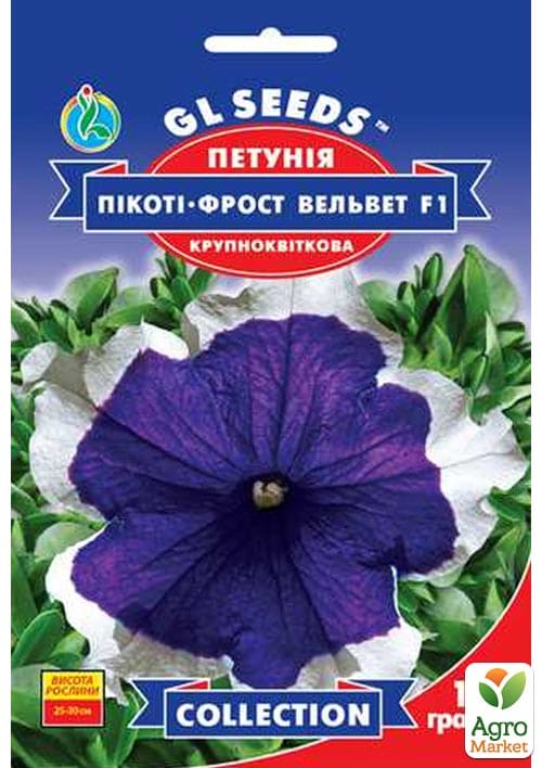 Петунія "Пікоті-фрост вельвет F1" ТМ "GL SEEDS" 10шт
