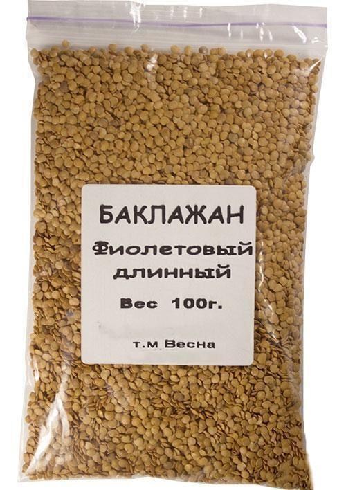 Баклажан "Фиолетовый длинный" ТМ "Весна" 100г - фото 2