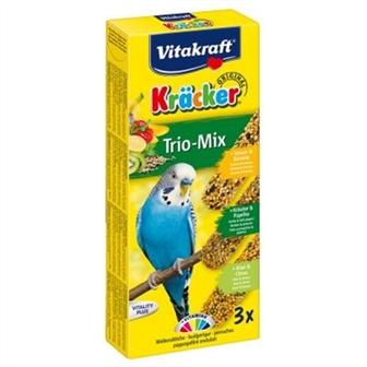 Лакомства Витакрафт Крекер для волнистых попугаев инжир-банан-киви 3 шт.   90 г (2123750)