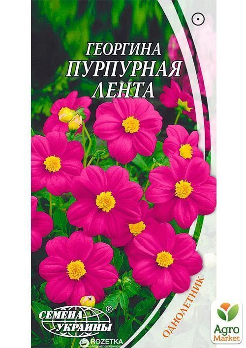 Георгина "Пурпурная лента" ТМ "Семена Украины" 0.2г