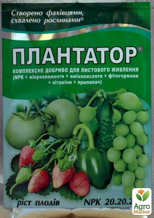 Мінеральне Добриво Плантатор NPK 20.20.20 "Зростання плодів" ТМ "Кішонський" 25г