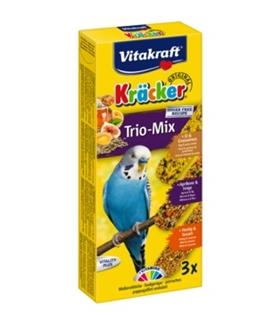 Лакомства Витакрафт Крекер для волнистых попугаев мёд-яйцо-фрукты 3 шт.   80 г (2123130)