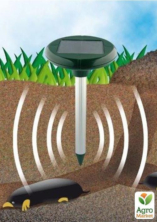 Ультразвуковой садовый отпугиватель  кротов, мышей - фото 2