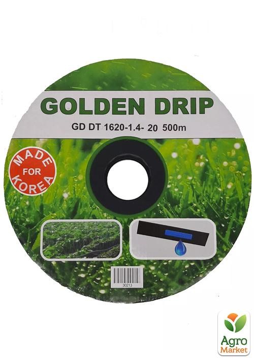 Капельная лента с плоским эмиттером, шаг20 ТМ "GOLDEN DRIP" 500м