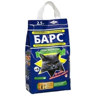 Барс № 6 Бентонитовый наполнитель для кошачьего туалета, с ароматом лаванды 2.5 кг (3300601)