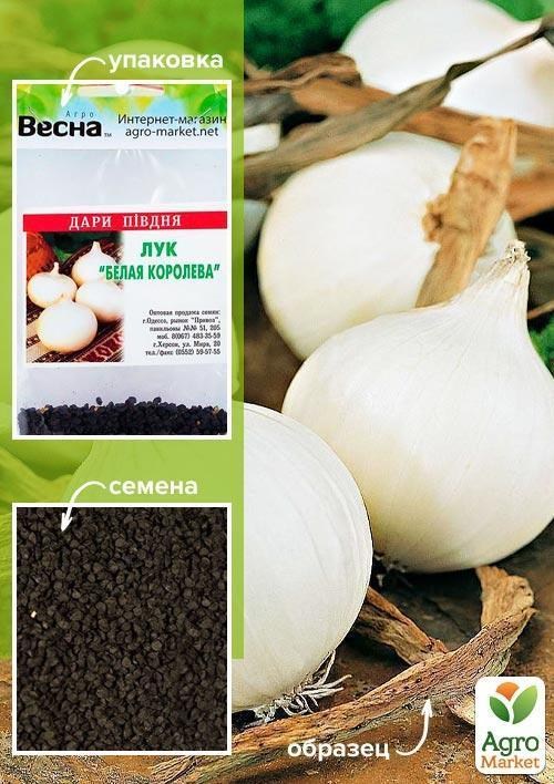 Цибуля"Біла королева" (Зипер) ТМ "Весна" 1г