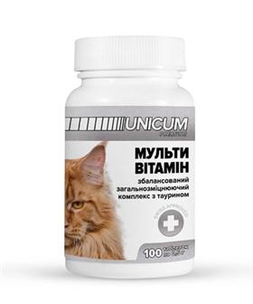 Unicum Premium Мультивитамин Витамины для кошек, 100 табл.  50 г (2018381)