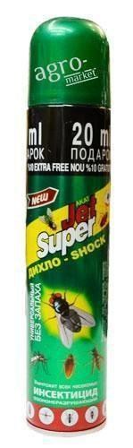 Аэрозоль от летающих и ползающих насекомых  "Jet Super" 400мл