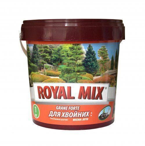 Мінеральне добриво "Для хвойних рослин, весна-літо" ТМ "Royal Mix" (Банку) 1кг
