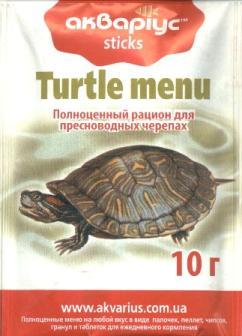 Корм сухий Акваріус меню пакет для черепах 10 г (3105050)