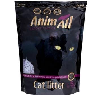 AnimAll Premium Cиликагелевый наполнитель для кошачьего туалета, фиолетовый аметист 2.15 кг (0454250)