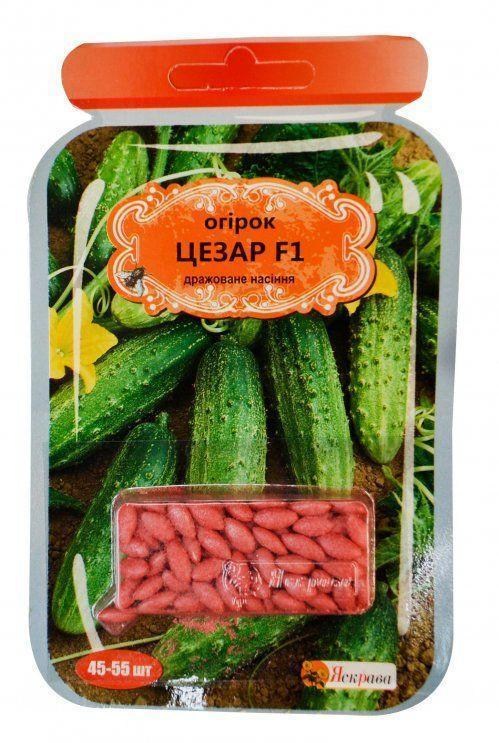 Огірок дражированная "Цезар F1" ТМ "Яскрава" 45-55 шт
