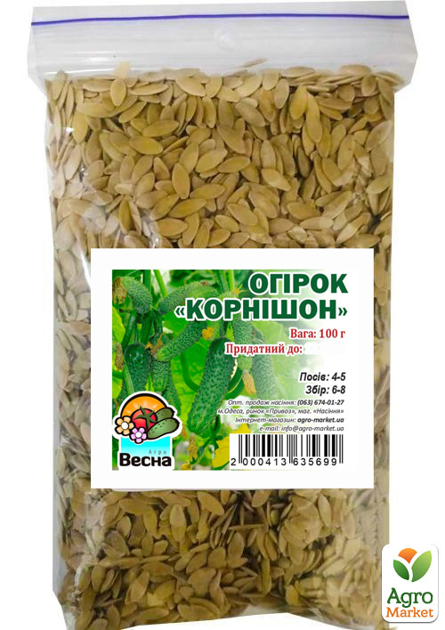 Огурец "Корнишон" ТМ "Весна" 100г