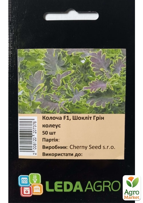 Колеус "Колоча Шоклит грин" ТМ "Leda Agro" 50шт