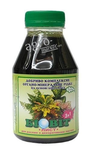 Органо-минеральное Удобрение "Лист" ТМ "Биовит" 0.3л