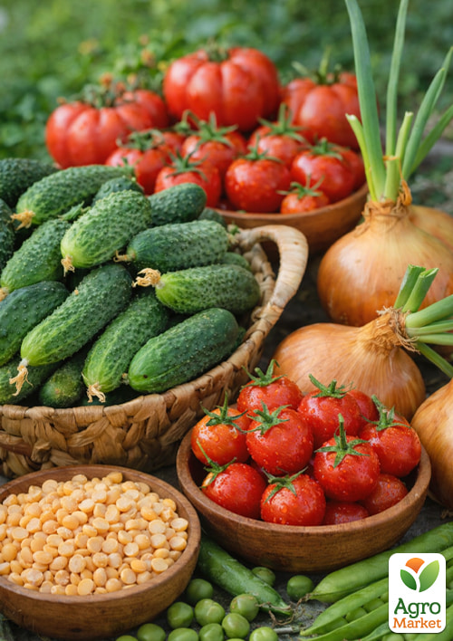 Комплект насіння овочів на вагу "Урожайний город" 15уп