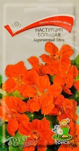 Настурція велика "Коричневий відблиск" ТМ "Пошук" 1г