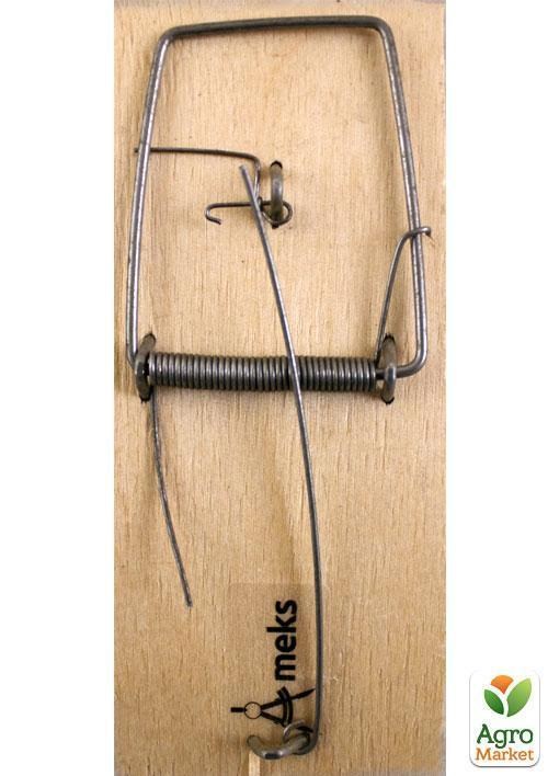 Мышеловка средняя, ловушка для мышей средних размеров деревянная механическая