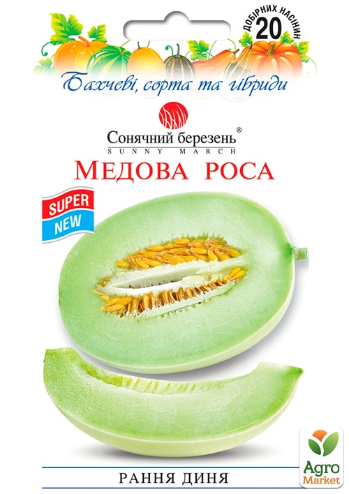 Дыня "Медовая роса" ТМ "Солнечный март" 20шт