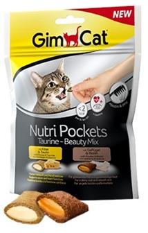 Лакомства Джимкэт Nutri Pockets для кошек Таурин - Бьюти микс  150 г (4006862)