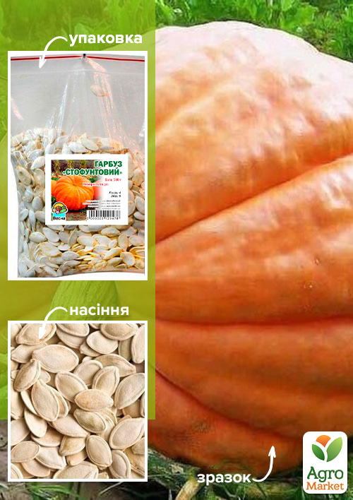Гарбуз "Стофунтовий" ТМ "Весна" 500г