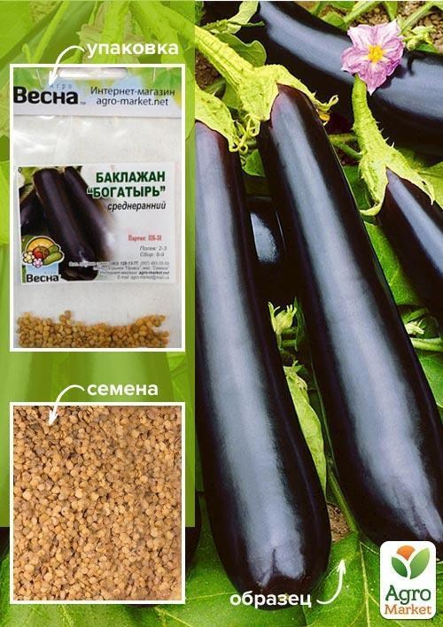 Баклажан "Богатырь" (Зипер) ТМ "Весна" 1г
