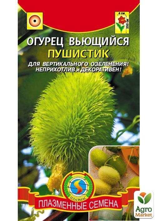 Огурец вьющийся "Пушистик"  ТМ "Плазменные семена" 6шт