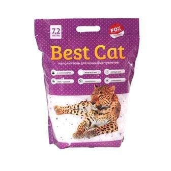 Best Cat Lawanda Силикагелевый наполнитель для кошачьего туалета, фиолетовый с ароматом лаванды 2.7 кг (0148850)