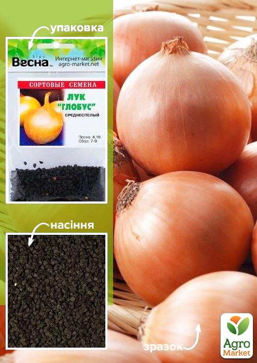Лук "Глобус" (Зипер) ТМ "Весна" 3г