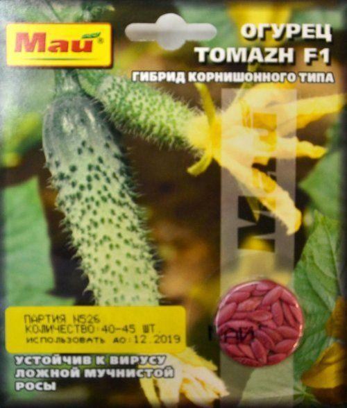 Огірок "Tomazh F1" ТМ "Май" 40-45шт