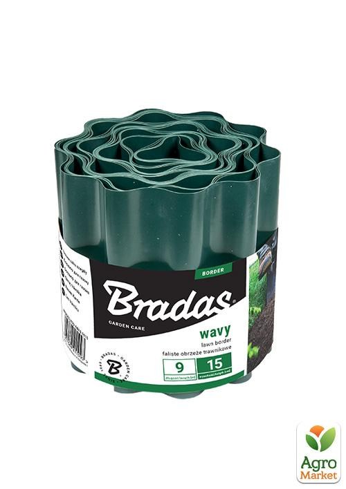 Бордюр волнистый, 9м*10см, зеленый, ТМ Bradas OBFG 0910