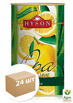 Чай зелений (лимон) ТМ "Хайсон" 100г упаковка 24шт1