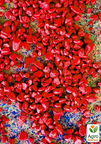 Цветные декоративные камни "Красные" фракция 5-10 мм 1 кг