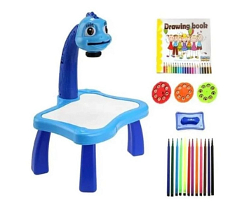 Стол для рисования детей синий со светодиодной подсветкой SKL11-291157 - фото 2