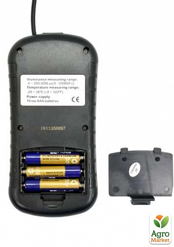Измеритель уровня освещенности (Люксметр)+термометр, USB, Bluetooth  BENETECH GM1030 - фото 2