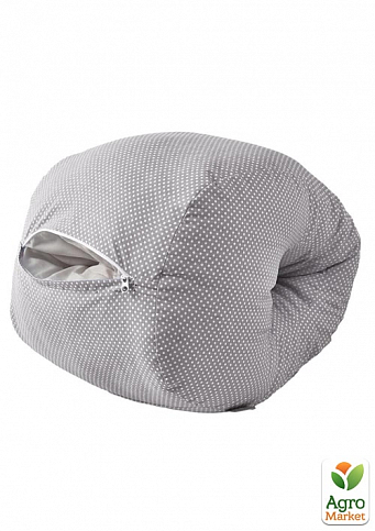 Подушка для кормления Mini ТМ PAPAELLA 30х28х30 см горошек серый 8-31999*001 - фото 2