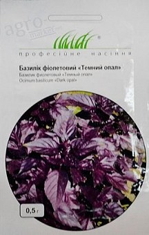 Базилік фіолетовий "Темний опал" ТМ "Hem Zaden" 0.5г2