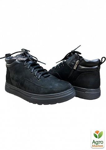 Мужские ботинки зимние замшевые Faber DSO160511\1 43 28.5см Черные - фото 5